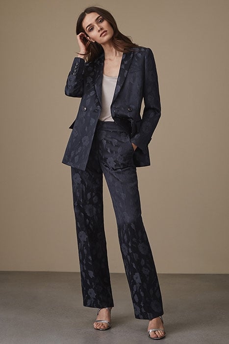 PEONY TROUSER-JACQUARD TR NAVY 6