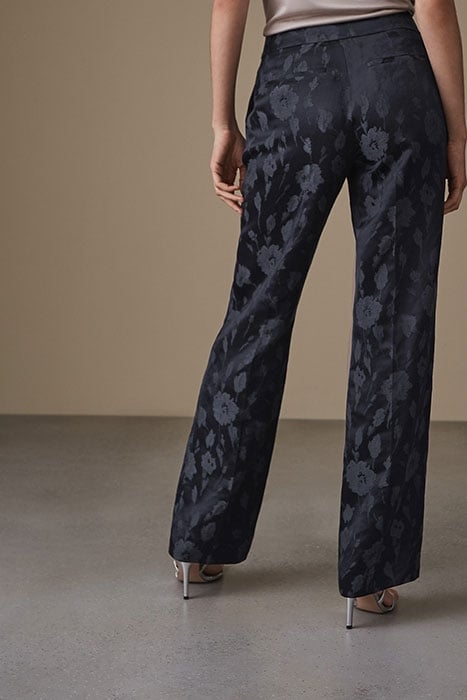 PEONY TROUSER-JACQUARD TR NAVY 4