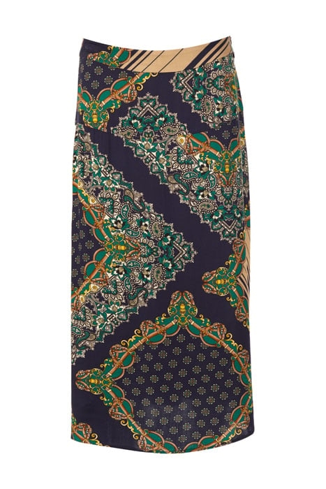 WIDE SKIRT YOKE BLUE 1