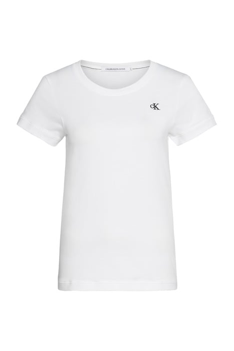 CK EMBROIDERY SLIM T WHITE 3