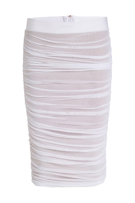 ZOEY BANDAGE MESH SKIRT TRUE WHITE A000 8