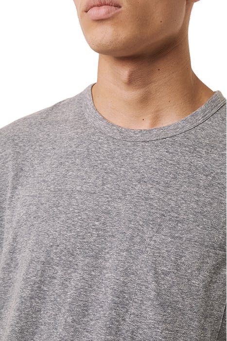 MELANGE TRI-BLEND JERSEY T-SHIRT DUSTY BLUE MELANGE 3