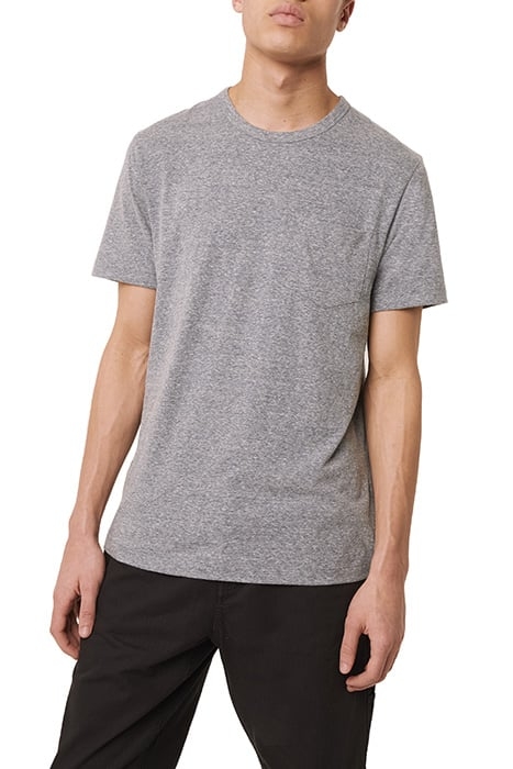 MELANGE TRI-BLEND JERSEY T-SHIRT DUSTY BLUE MELANGE 1