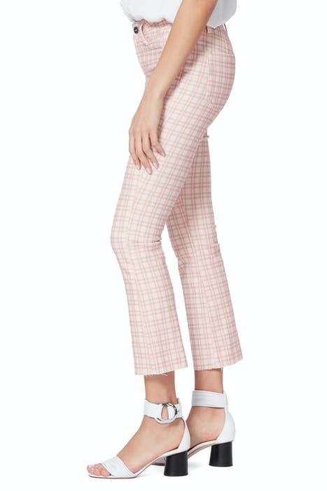 COLETTE FAUX WELT PKT RAW HEM MICRO REEF PLAID 2