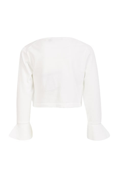 BOLERO WITH SEQUIN BOWS WHITE 4