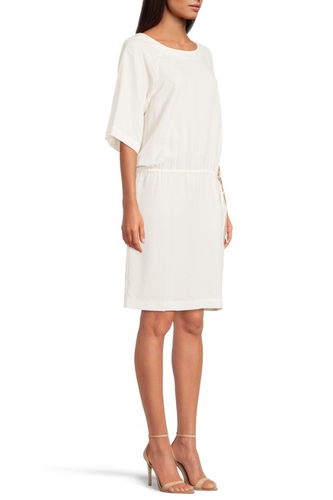 DRAWSTRING DRESS OFF WHITE 4
