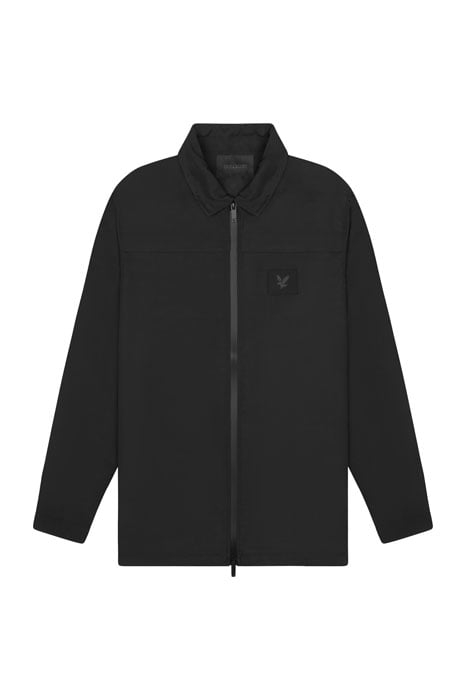 BLACK EAGLE YOKE DETAIL OVERSHIRT JET BLACK 5