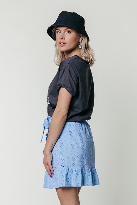 8291 - SHELBY BRODERIE ANGLAISE WRAP SKIRT BLUE 2
