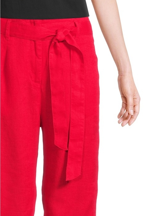 TROUSERS CASUAL CROPPED POP RED 5