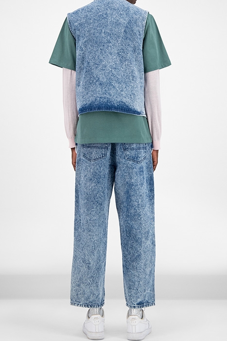BLUE DENIM ACID WASH GAFISH VEST 3