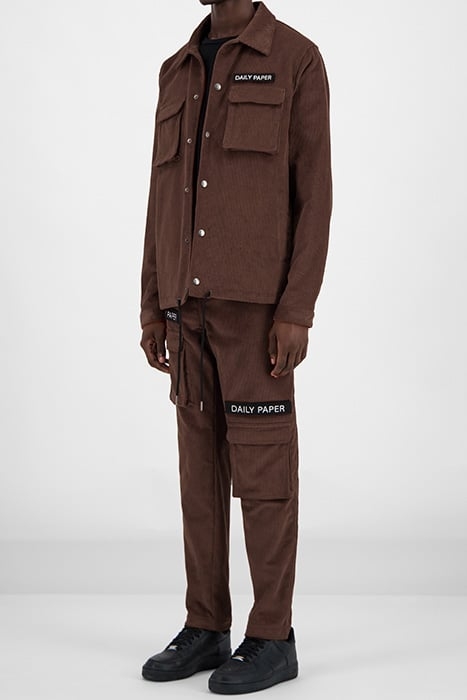 BROWN CORDUROY CARGO JACKET 3