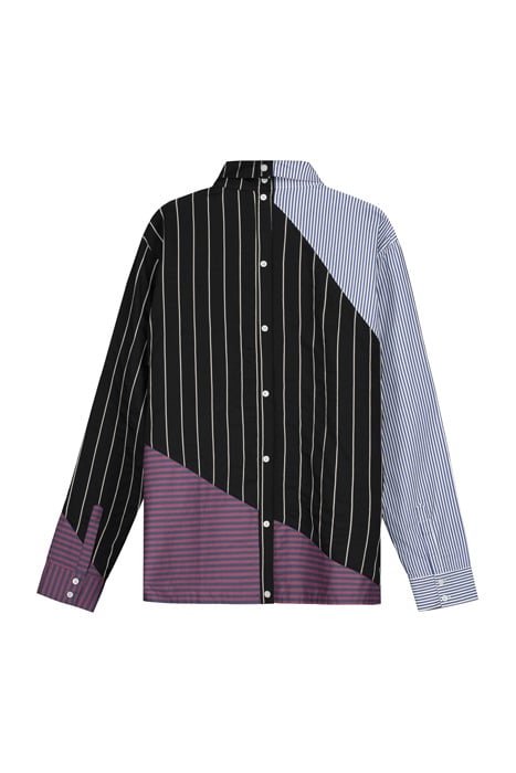 BLACK STRIPED HADEE SHIRT 7