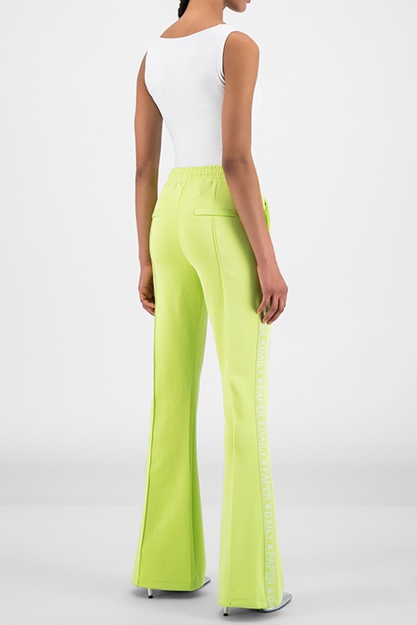 SHARP GREEN TAPE LOGO FLAIR PANTS 2