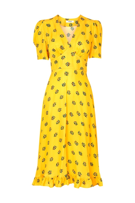 ELSON MIDI DRESS YELLOW 4