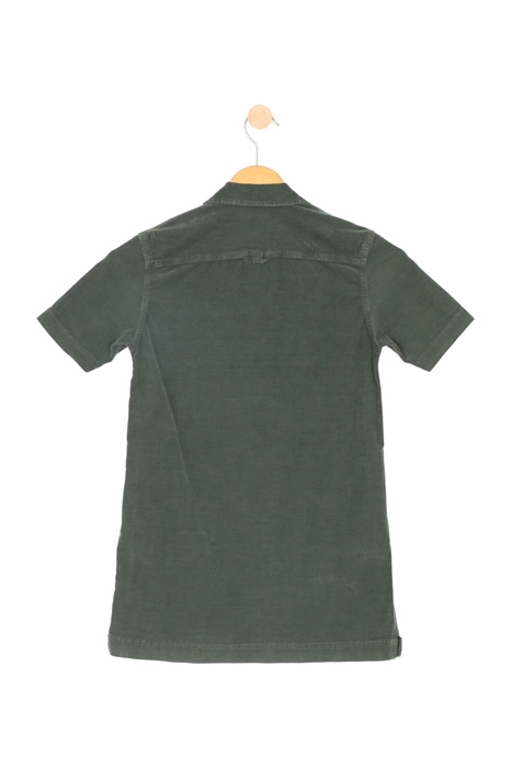 VELOURS DRESS GREEN 2