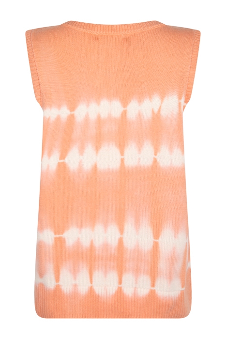 GARDEN TIE DYE KNIT TOP ORANGE MLT 2