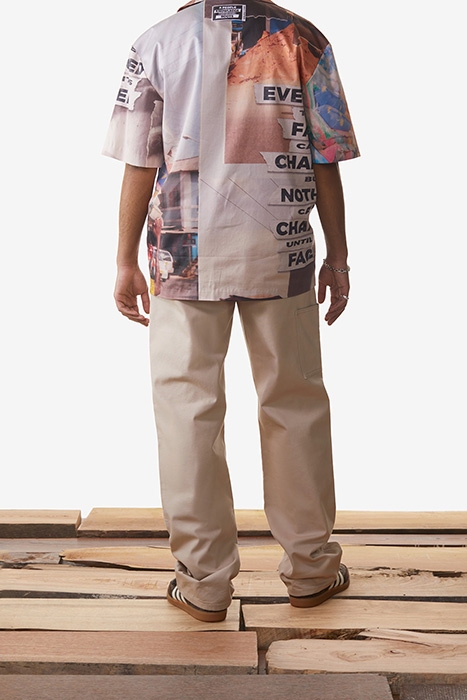 BROWN KOVAN COLLAGE SHIRT 2