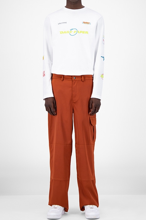 RUST JEFAC SATIN PANTS ORANGE 1