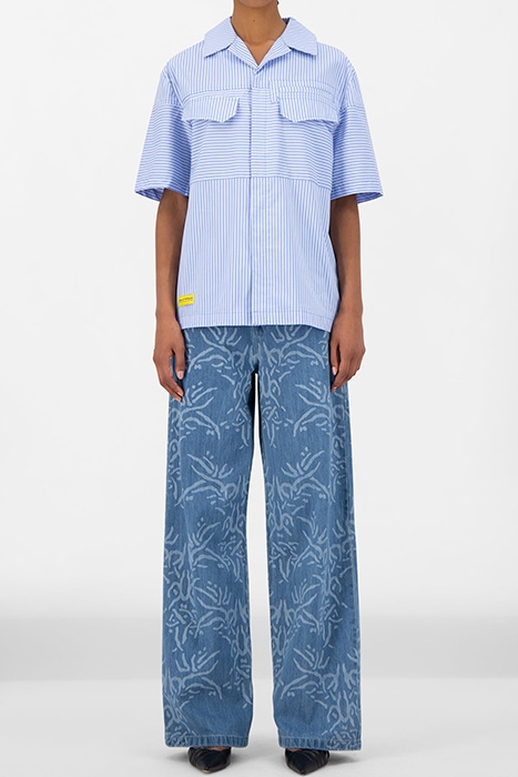 BLUE STRIPED JOVAN SHIRT 1