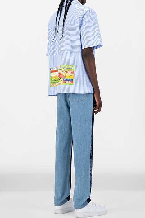 BLUE STRIPED JOVAN SHIRT 4