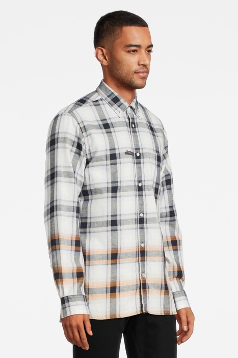 CO/LI OVERSIZED CHEC MEDIUM GREY HEATHER / ECRU / MULTI 3