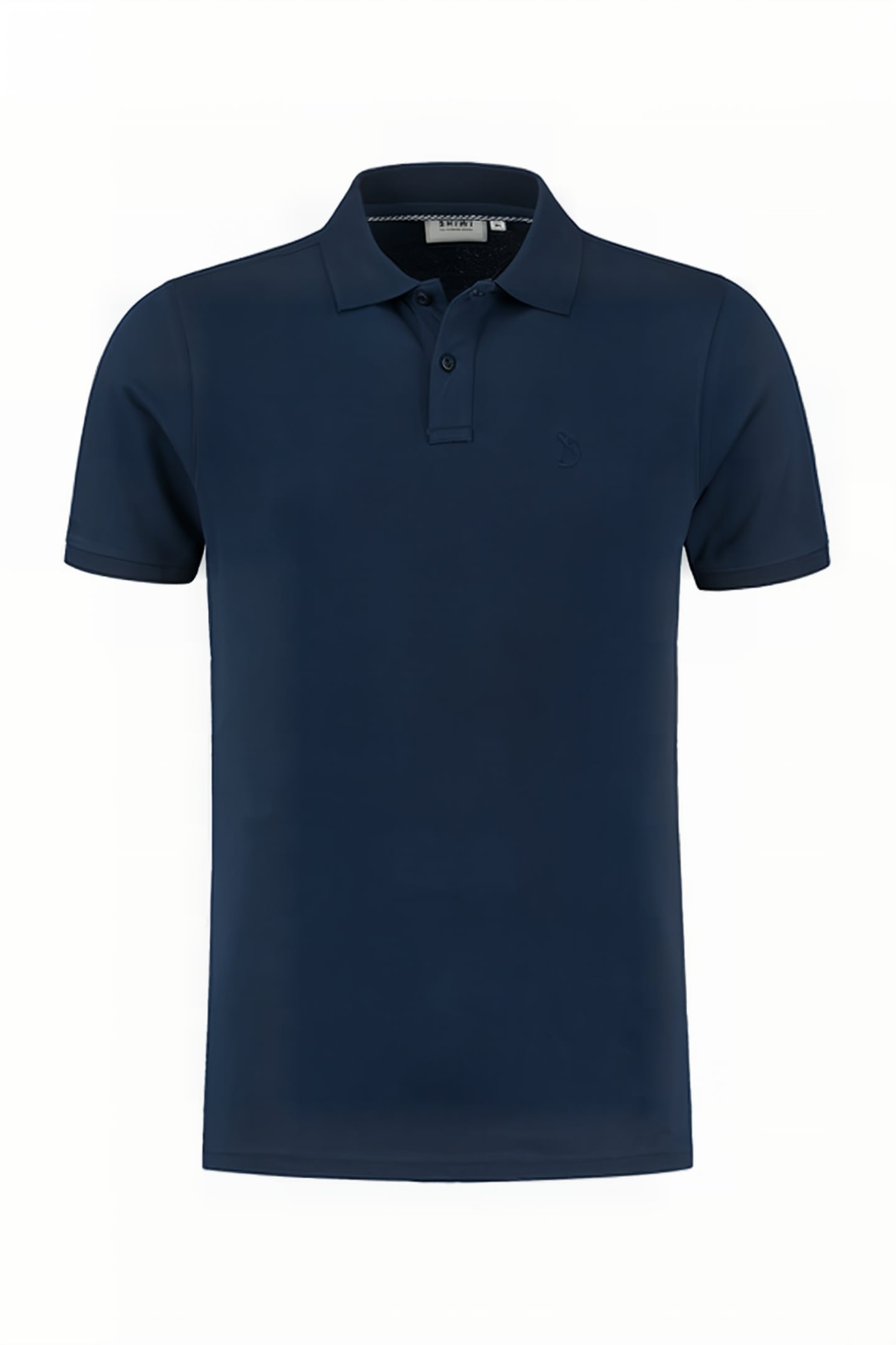 MEN PIQUE STRETCH POLO JUSTIN DARK NAVY BLUE 1