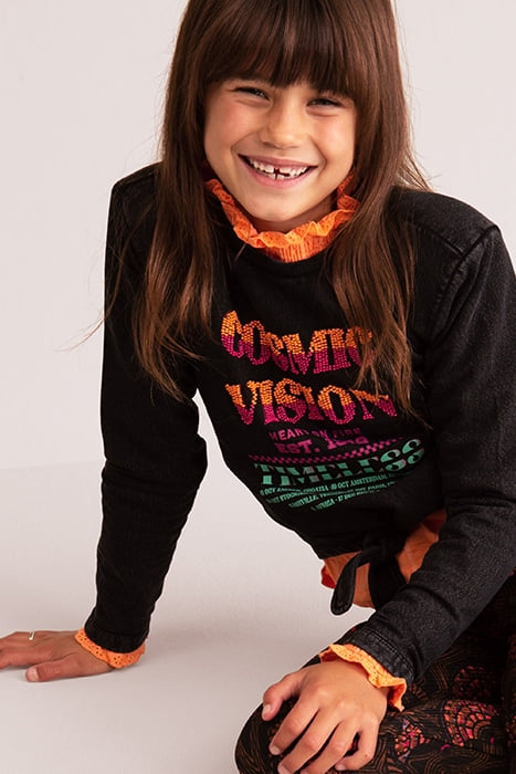 Printed tee jill&mitch by shoeby darkgrey 3