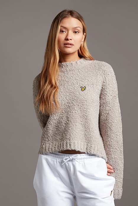 BOUCLE JUMPER FAWN GREY 1