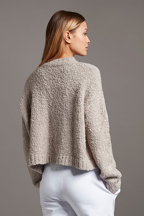 BOUCLE JUMPER FAWN GREY 2