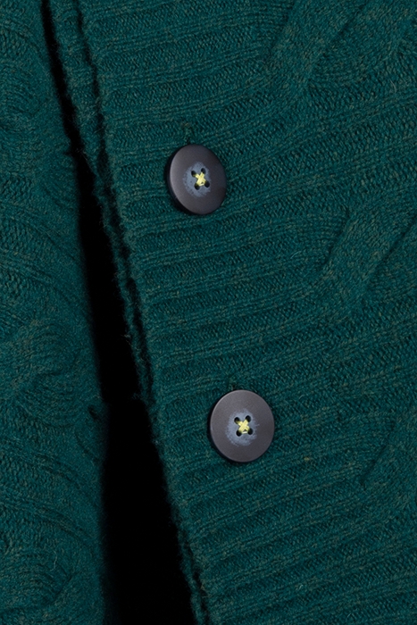 IVY CABLE PONCHO MID TEAL 3