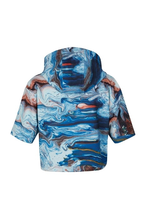 CIDE AOP CROPPED HOODY BLUE ACRYLIC POURING AOP 2