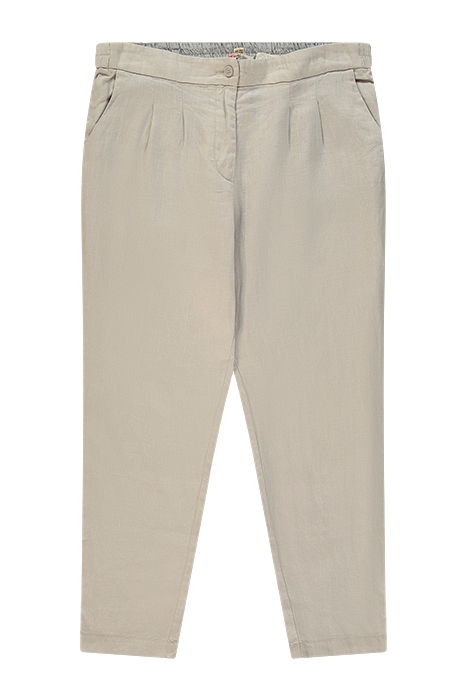 MADDIE LINEN TROUSER LIGHT GREY 1