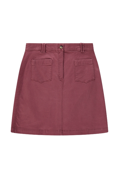 MELODY  COTTON SKIRT MID PLUM 1