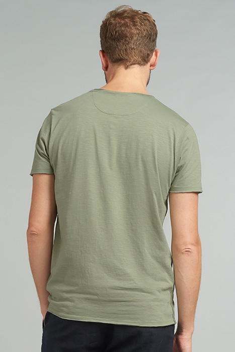 BASIC ROUND NECK TEE SLUB JERSEY SEAGRASS 3
