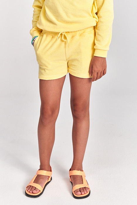 GIRLS MAUI TOWELING SHORT PINA COLADA YELLOW 3