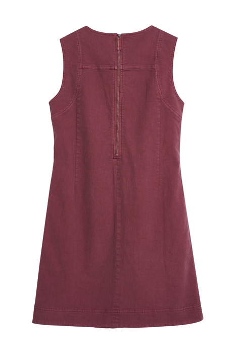 JANEY  COTTON PINAFORE MID PLUM 6