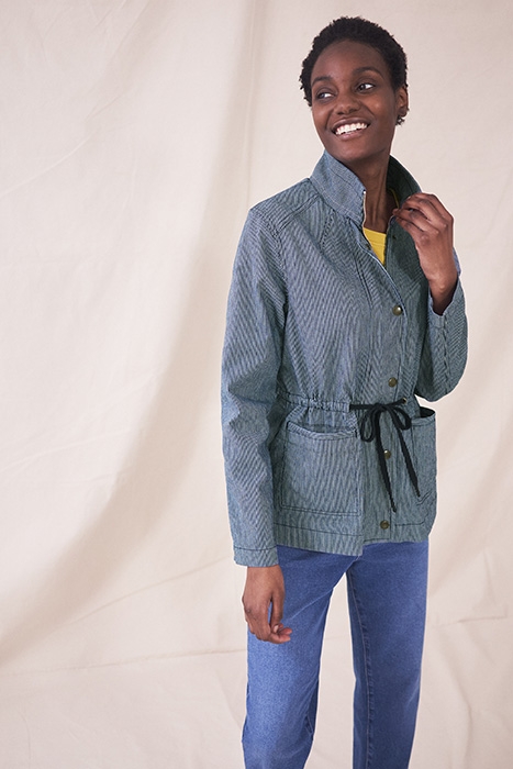 LAYLA STRIPE JACKET BLUE MULTI 2