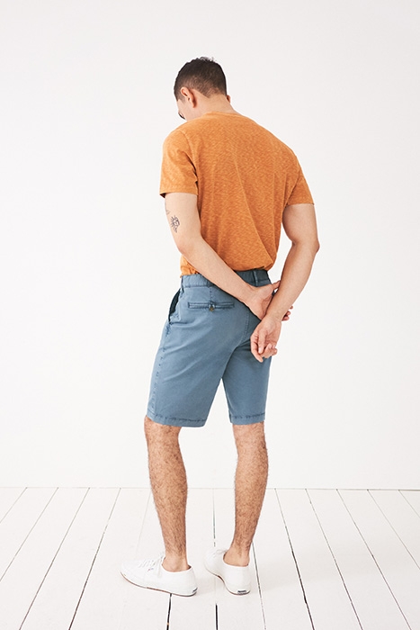 SUTTON  CHINO SHORT MID BLUE 3