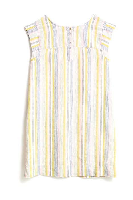 ADLEY STRIPE LINEN DRE WHITE 2