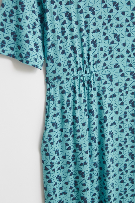 KARA ECO VERO JERSEY DRESS BLUE MLT 3