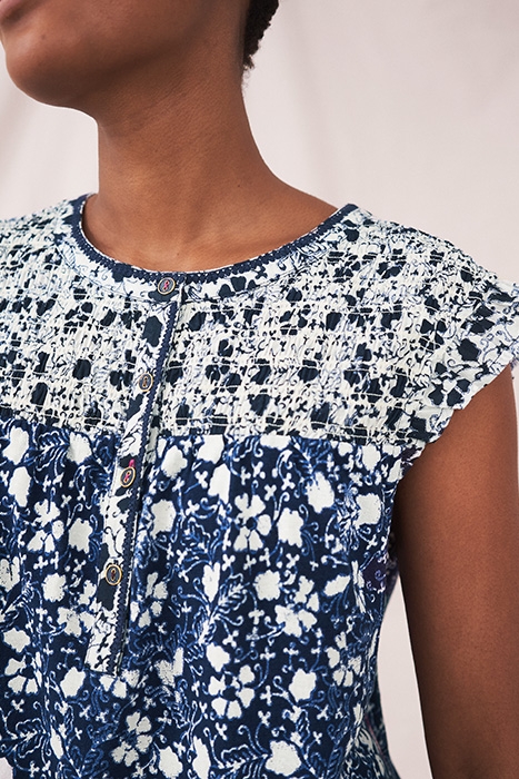 RIYA JERSEY TOP NAVY MULTI 4