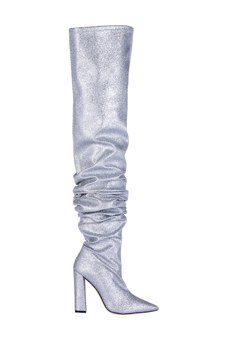 WOMEN S GLITTER OVERKNEES SILVER 1