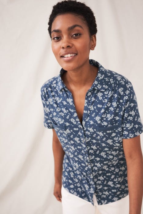 PENNY POCKET JERSEY SHIRT BLUE MULTI 2