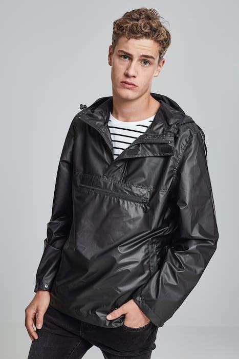 LIGHT PULL OVER JACKET BLACK 2