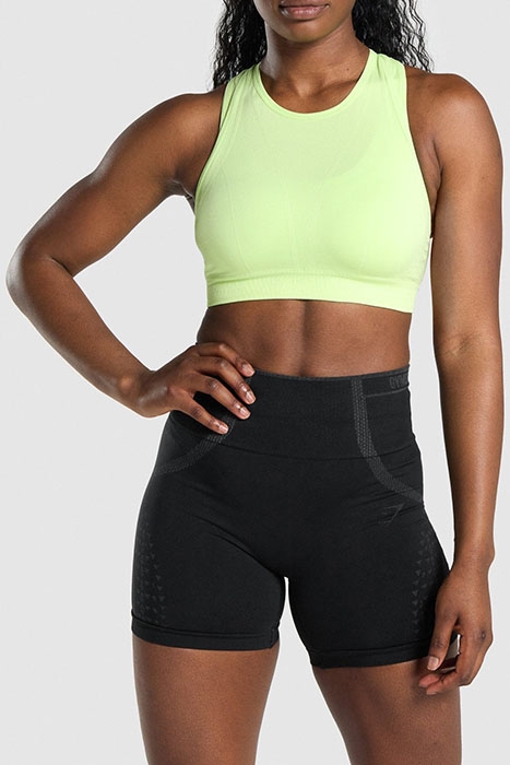 GYMSHARK APEX SEAMLESS SPORTS BRA - GREEN/LIGHT GREEN 1