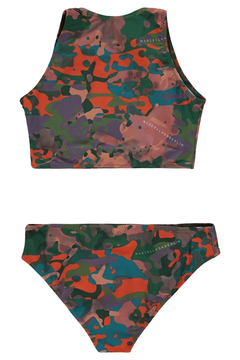 WOMEN‘S TWO PIECE SPORTY SWIMMING SET CAMOU PRINT 2