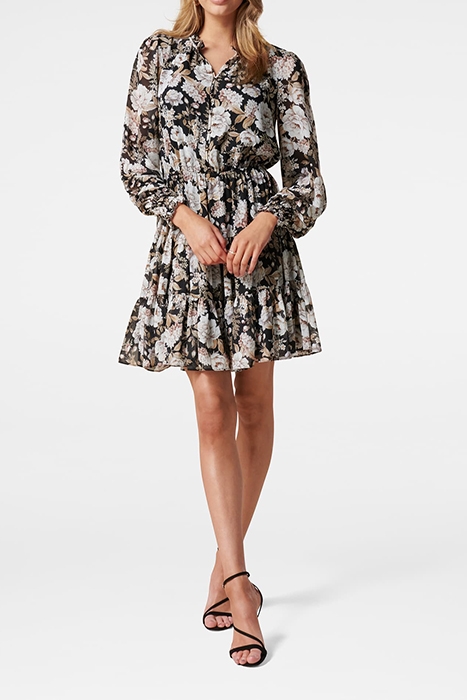HUNTER TIERED SKATER DRESS BLACKBURN FLORAL 3