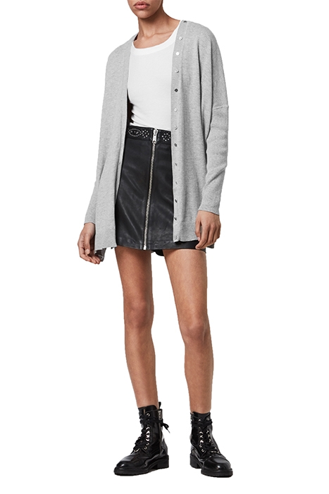 AFELIA CARDIGAN PALE GREY MARL 1