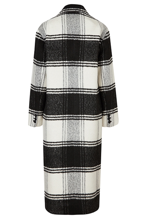 LOTTIE CHECK COAT BLACK/WHITE 7