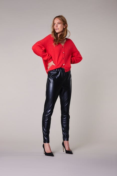 CLASSICS FAUX LEATHER LEGGING BLACK 1